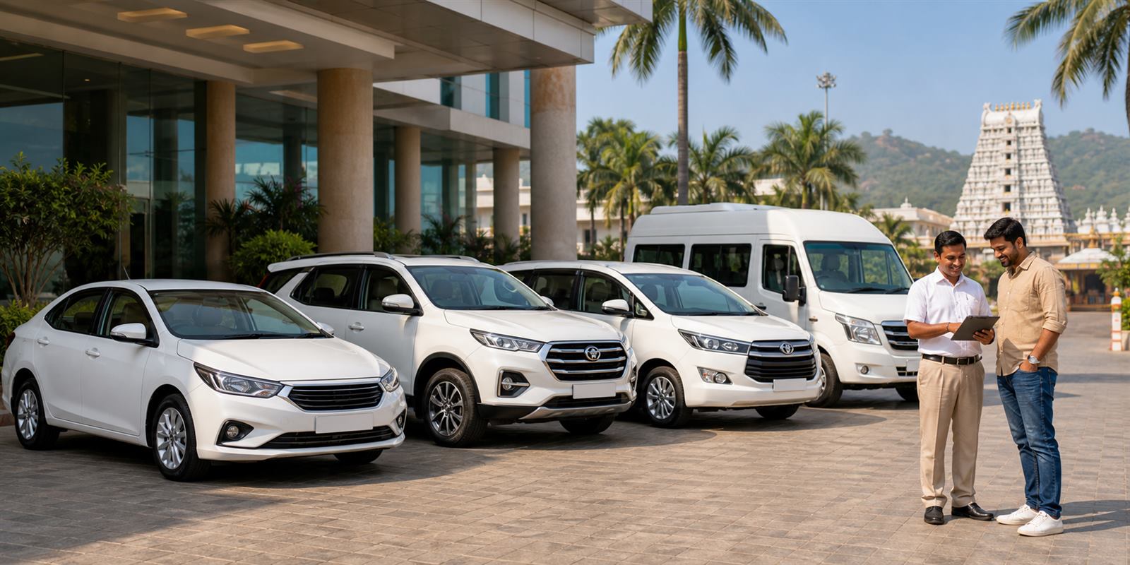 Car Rentals in Tirupati by Brindhaavan Holidays in Tirupati